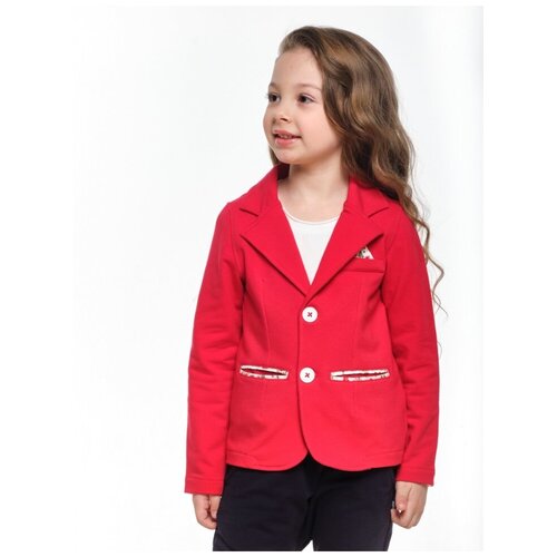 Пиджак для девочек Mini Maxi, модель 4824, цвет красный, размер 98