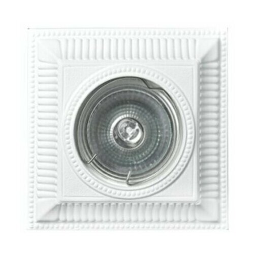 Гипсовый светильник SvDecor SV 7028 белый ф113 мм