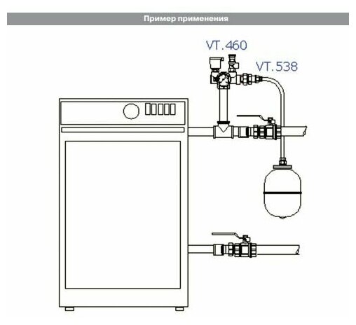 Сантех VALTEC группа безопасности VT.460.0.3