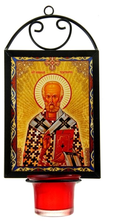 Икона с лампадой