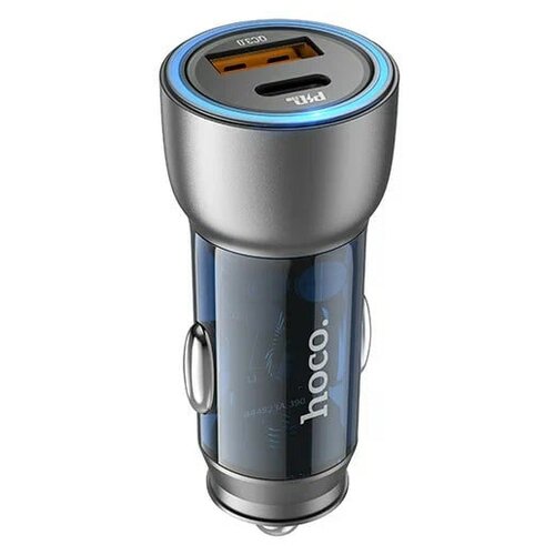 Автомобильное зарядное устройство переходник азу на 2 usb 3a z37 36w qc 3 0 hoco черный