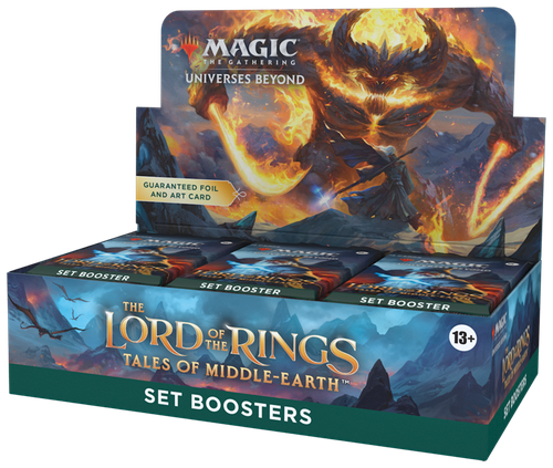 Magic The Gathering: Дисплей сет-бустеров издания Universes Beyond The Lord of the Rings Tales of Middle-Earth на английском