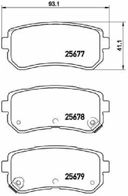 Колодки тормозные дисковые BREMBO P30068