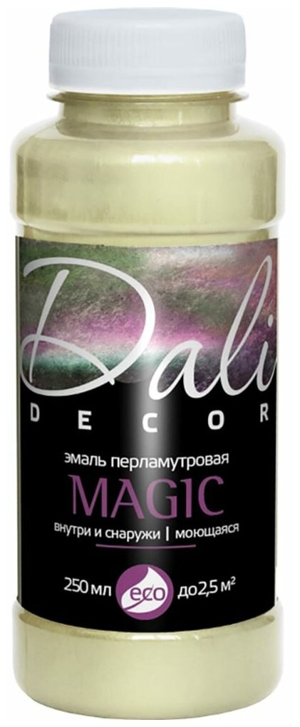 Эмаль акрил. DALI DECOR Magic перламутр. жемчуг 025л (Рогнеда) неморозостойкая от + 5 С