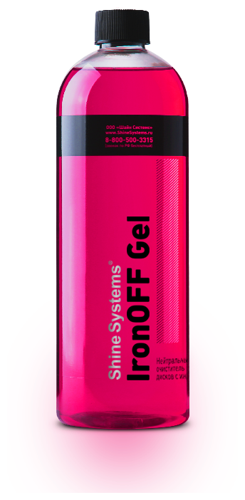 Shine Systems IronOff Gel - нейтральный очиститель дисков с индикатором, 750 мл