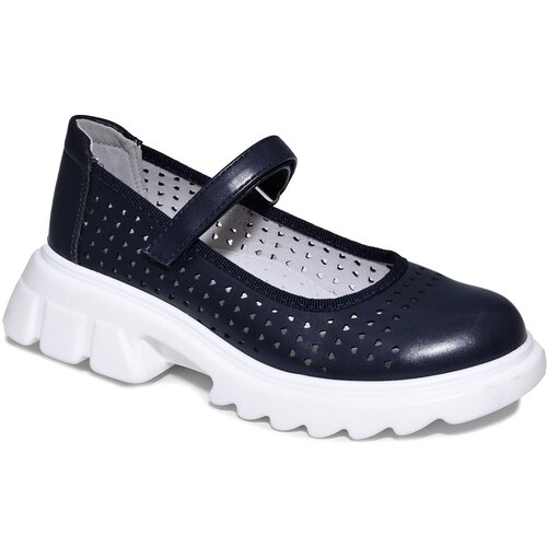 фото Туфли для девочки,школьные (с14675) темно-синий. р-р 33 сн нет бренда