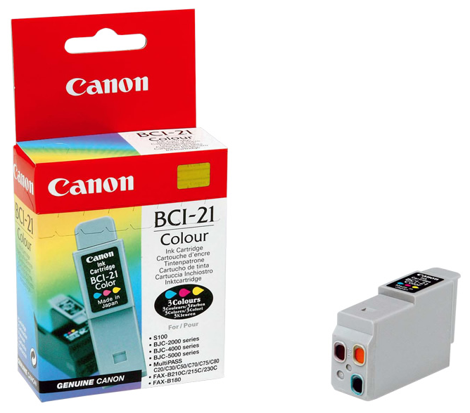 Картридж оригинальный цветной Canon BCI-21 Color, ресурс 120 стр.