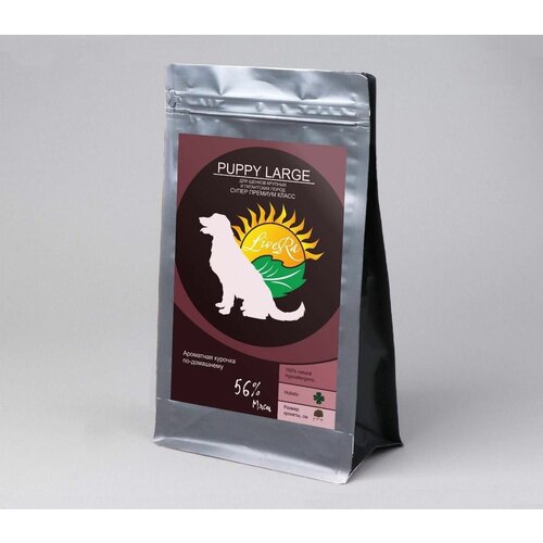 LiveRA для щенков крупных и гигантских пород Puppy Large курочка по-домашнему 15 кг