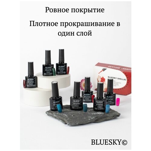 Гель лак для ногтей набор 4, гель-лаки Bluesky