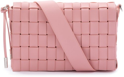 Сумка клатч ELEGANZZA, фактура плетеная, розовый