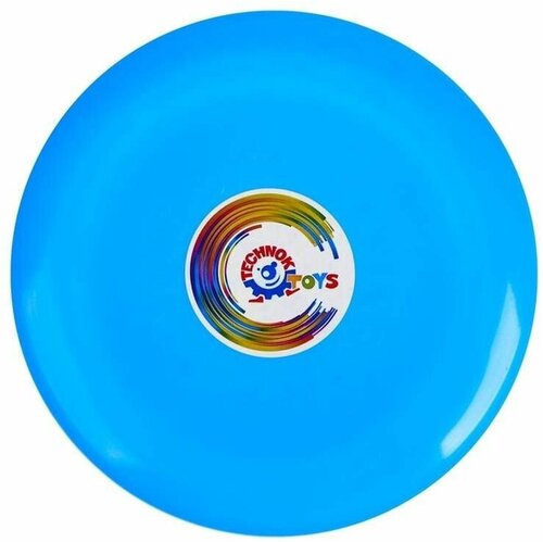ТехноК Летающая тарелка, 24 × 24 × 2,5 см, цвет голубой + мел в подарок