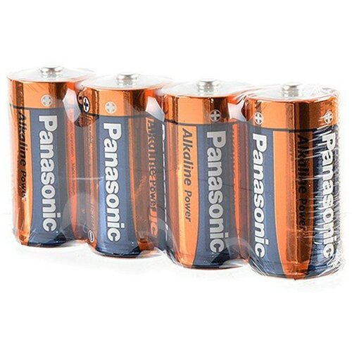 Panasonic Батарейка Panasonic Alkaline Power C (R14, LR14, 343) 4шт батарейки panasonic lr14 c primery alkaline lr14reb 2b bl 2