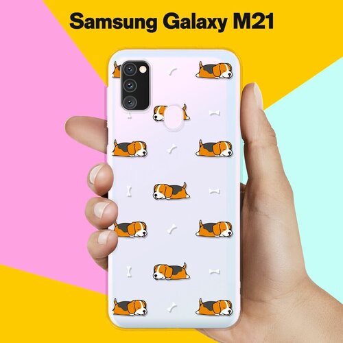 Силиконовый чехол Бигли спят на Samsung Galaxy M30s силиконовый чехол бигли спят на samsung galaxy s10