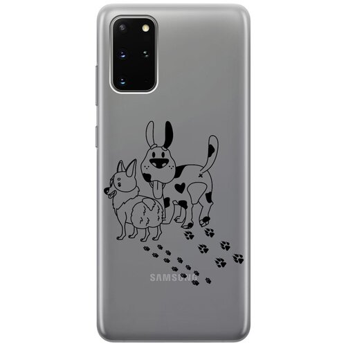 Чехол - накладка Transparent 3D для Samsung Galaxy S20+ с принтом Funny doggies чехол накладка transparent для samsung galaxy a71 с 3d принтом funny doggies