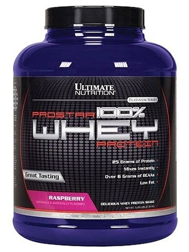 Ultimate Nutrition 100% Prostar Whey Protein (2390г) Клубника