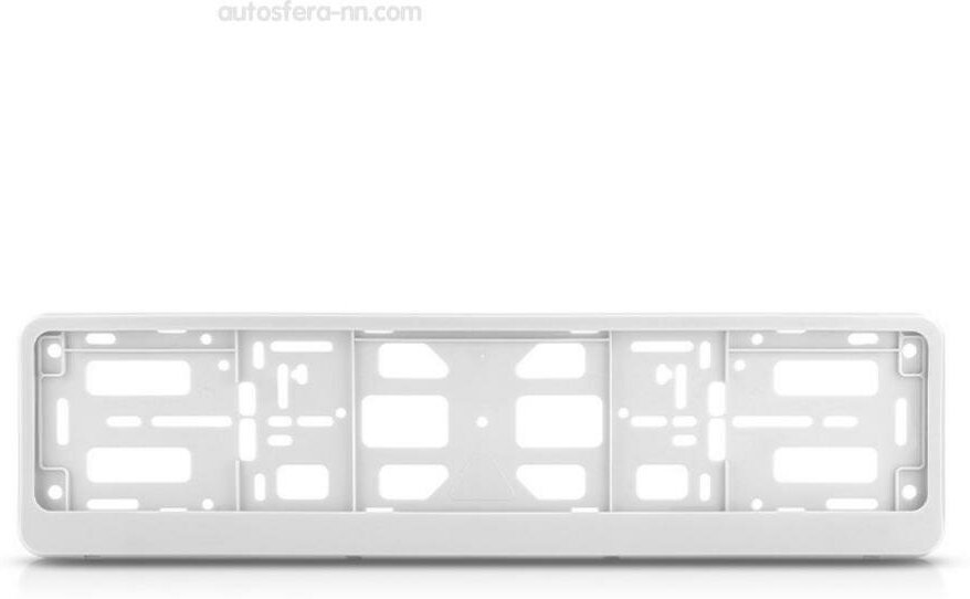 фото AVS A07728S Держатель номера двусоставная белая AVS RN-17