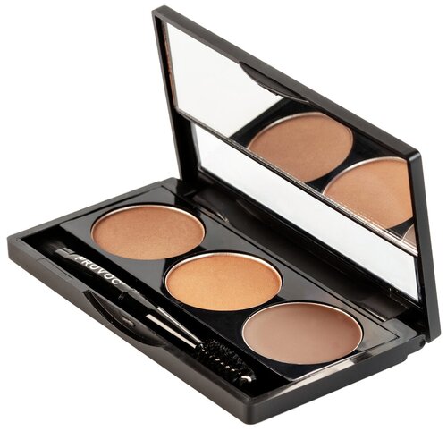 Provoc набор для бровей Brow Palette, 03 true brown