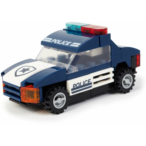 Вайс Блок. Конструктор инерционная полицейская машина. TM Wise Block