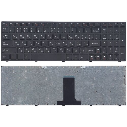 клавиатура для ноутбука lenovo b5400 m5400 черная с черной рамкой Клавиатура для ноутбука Lenovo IdeaPad B5400 M5400 черная