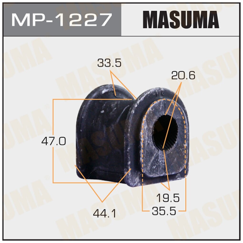 MASUMA втулка стабилизатора 350 450 10 15 УП2 MP1227