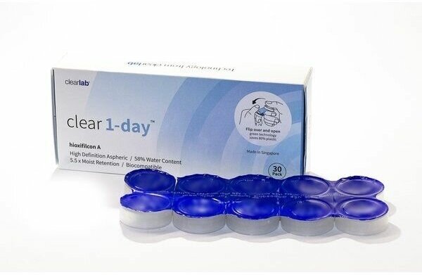 Контактные линзы Clearlab Clear 1-Day Однодневные, -3.50 / 14.2 / 8.7, 30 шт.