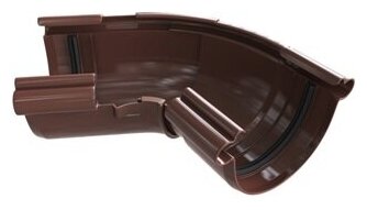 Угол жёлоба регулируемый 120-145° Альта-Профиль, ПВХ, серия Элит,(RAL8017 цвет коричневый)