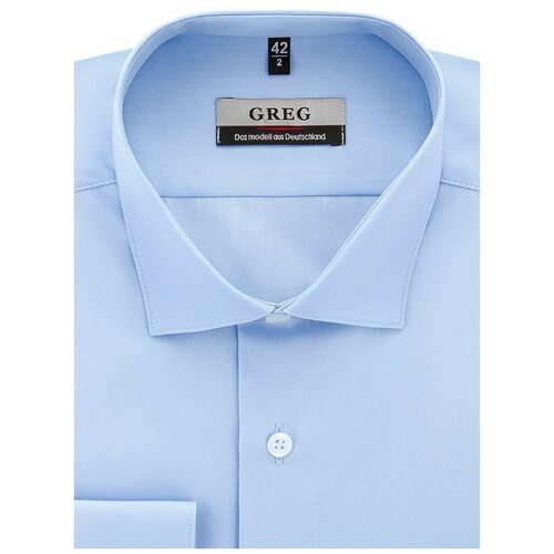 фото Рубашка greg, размер 174-184/38, голубой