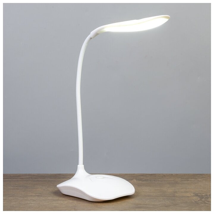 Лампа настольная "Фонарь" 1Вт 14 LED USB белый 13х10х42 см