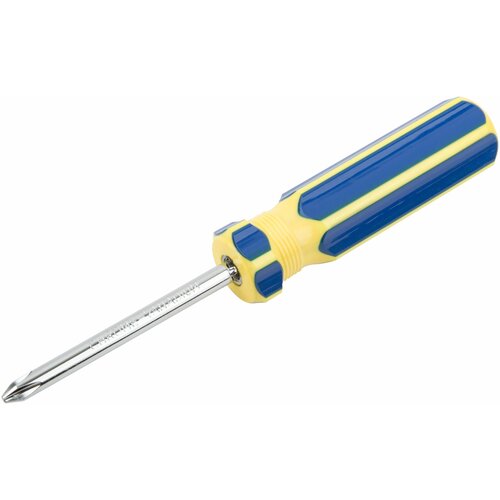 Отвертка FIT 56218 с переставным жалом, CrV сталь, сине-желтая пластиковая ручка 6х70 мм PH2/SL6 отвертка прямой крестообразный наконечник fit 56218