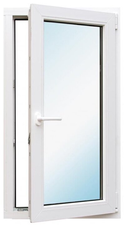 фото Пластиковое окно ПВХ SCHMITZ поворотно-откидное высота 1200 мм х ширина 800 мм, одностворчатое, 3-х камерный профиль, стеклопакет 2-х камерный