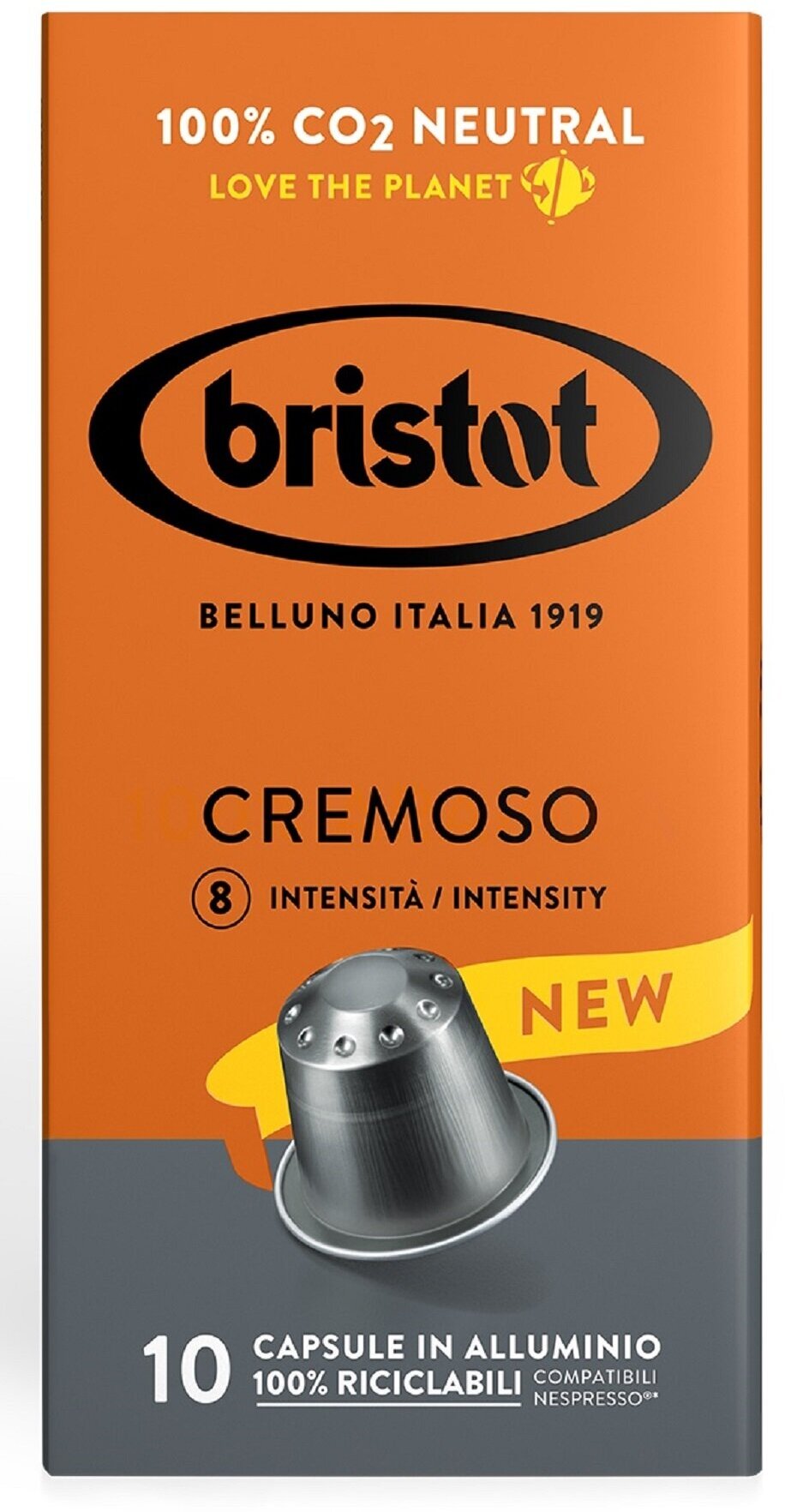 Кофе в капсулах Nespresso Bristot Cremoso 5.5гр*10шт.
