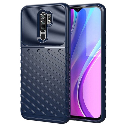 фото Чехол-бампер mypads для xiaomi redmi 9 противоударный усиленный ударопрочный синий