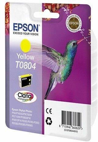 Картридж Epson T0804, желтый / C13T08044011