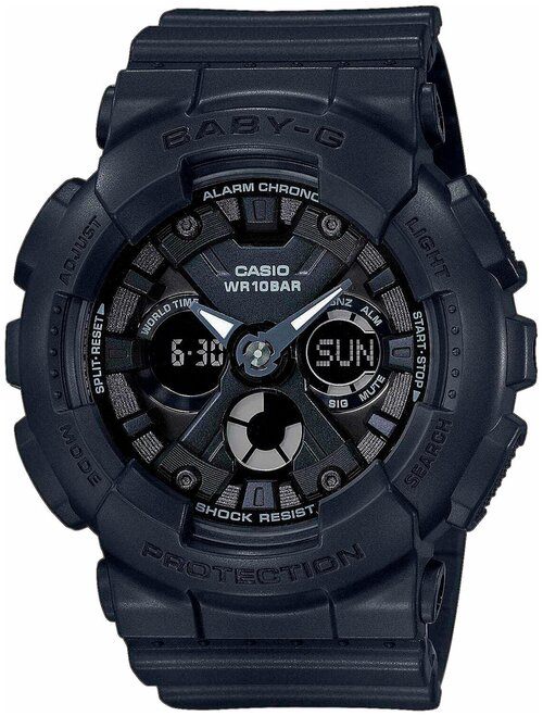 Наручные часы CASIO Baby-G BA-130-1A, черный, мультиколор