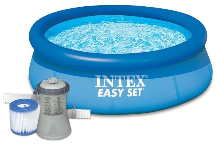 Бассейн c надувным кольцом Easy Set Pools 305х61см с фильтр-насосом 1250л/ч, Intex 28118