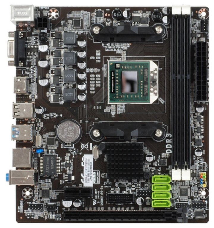 Материнская плата с процессором Esonic A88da with A6-4400m Socket Fs1, AMD A88, 2xDDR3-1600, D-sub, .