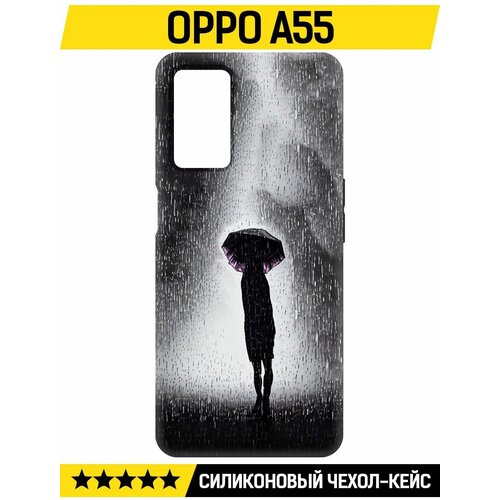 Чехол-накладка Krutoff Soft Case Ночная крипота для Oppo A55 черный чехол накладка krutoff soft case ночная крипота для google pixel 8 pro черный