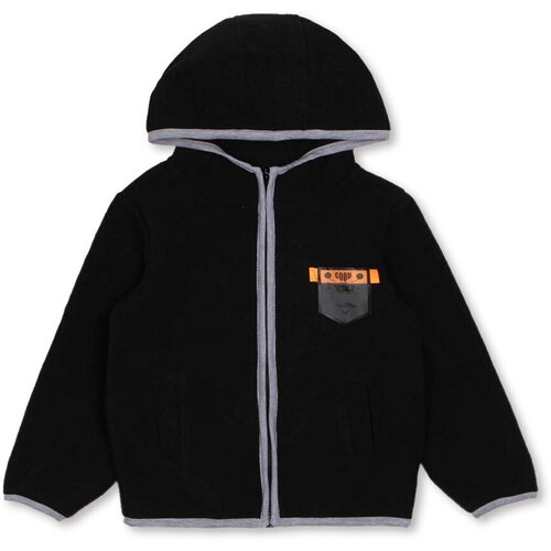 фото Толстовка для мальчика - чёрный - эмблема , размер 104 bonito