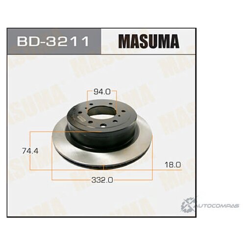 Диск тормозной Masuma BD-3211