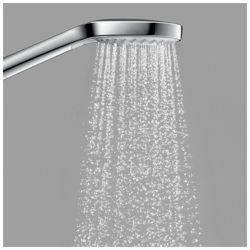 Ручной душ hansgrohe Croma Select E Multi EcoSmart 26811400, белый/хром - фотография № 6