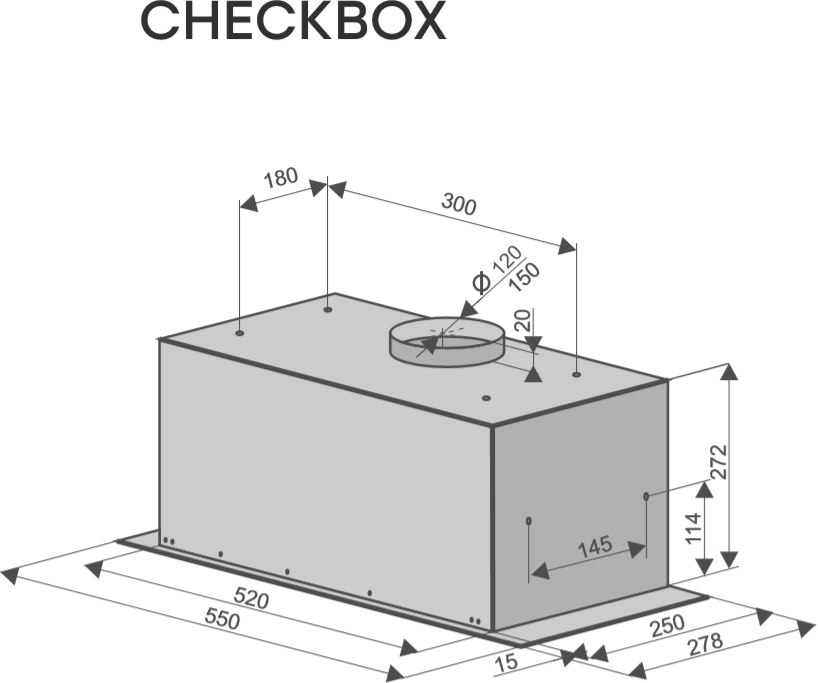 Вытяжка Konigin Checkbox White 60 - фотография № 9