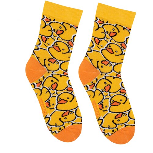 Женские носки Yes!Socks высокие, на Новый год, размер 35-40, мультиколор