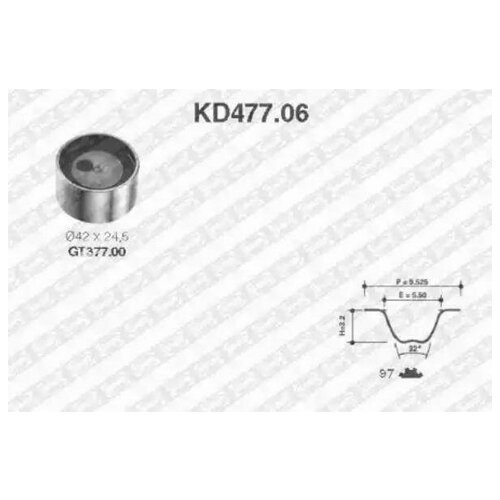 KD477.06_рем.к-кт ГРМ!\ Suzuki Swift II 1.0 89-01 SNR