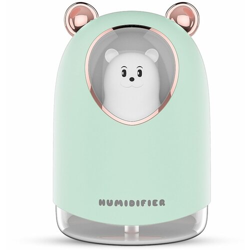 Увлажнитель воздуха мини с подсветкой ультразвуковой увлажнитель для дома ночник светильник зеленый 70000₽