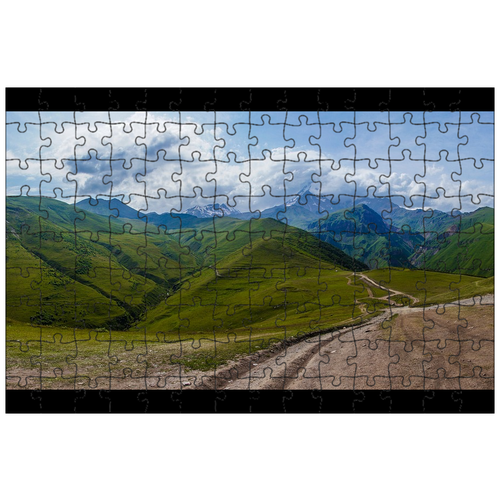 фото Магнитный пазл 27x18см."европа, азия, грузия" на холодильник lotsprints