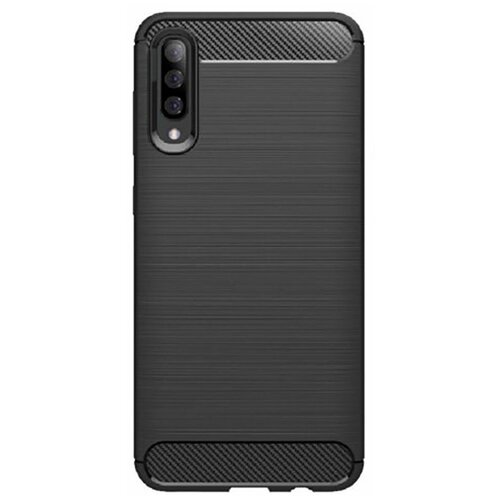 Brodef Carbon Силиконовый чехол для Samsung Galaxy A50 / A30s Черный brodef carbon силиконовый чехол для samsung galaxy a20s черный