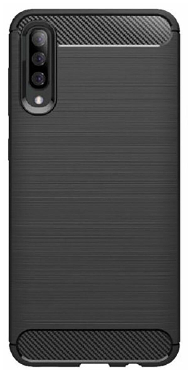 Brodef Carbon Силиконовый чехол для Samsung Galaxy A50 / A30s Черный