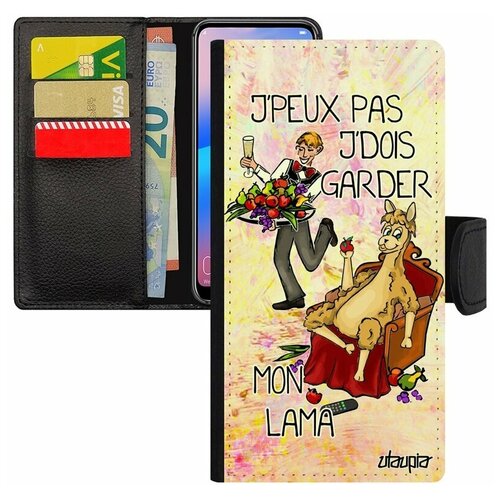 фото Чехол книжка на мобильный galaxy s7 edge, "не могу - у меня лама!" юмор шутка utaupia