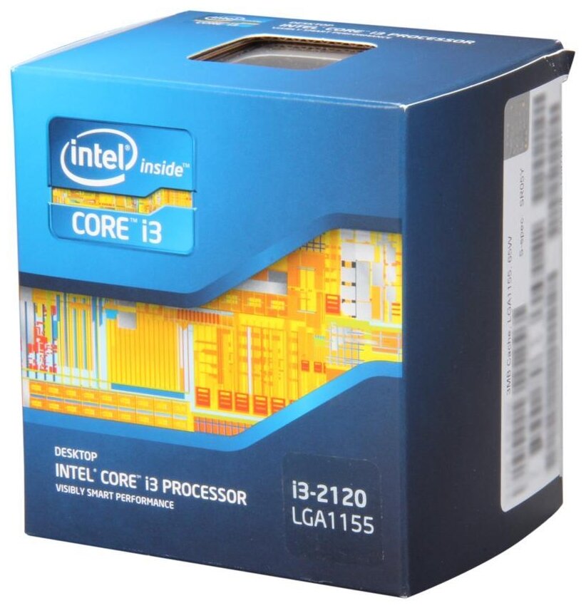 Процессор Intel Core i3-2120 Sandy Bridge 2 x 3300 МГц, BOX