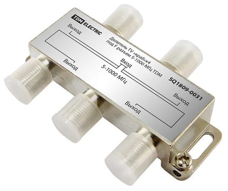 Разветвитель TDM ELECTRIC F - 4 x F SQ1809-0031